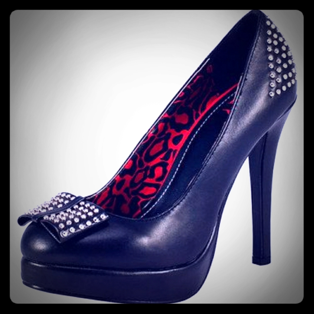 T.U.K. Studded Platform Heels